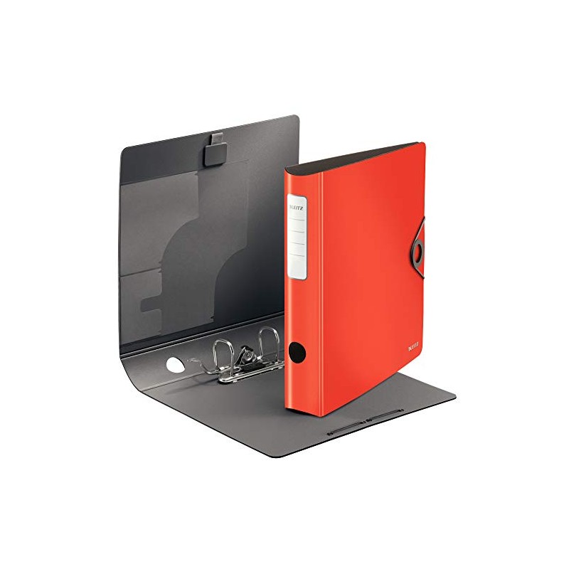 Leitz 100 Quality Folder 180° Active Solid Slim Light red