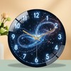 12-Inch Silent Glass Wall Clock, Smart Digital Clock ” Silent