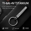 Key Keychain, Titanium Belt Clip, Carabiner, Stylish, Titanium Key Ring