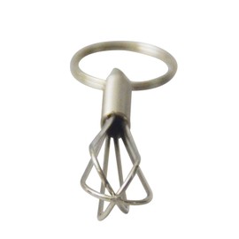 Mini Schneebesen als Schlüsselanhänger Geschenkidee Handschneebesen Schnee Besen Schlagbesen Rührbesen Anschlagbesen Schaumschläger aus Edelstahl rostfrei - whisk 8 cm