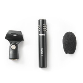 Fame Audio Small Diaphragm Condenser Microphone, Single C, Cardioid Characteristic, Frequency Range 30Hz-18kHz, Max SPL 135dB, Sensitivity 23.3mV/Pa, XLR 3-Pin Connection, Includes Holder, Black