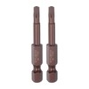 sourcing map 2pcs T20 Torx Bit 1/4" Hex Shank 2"