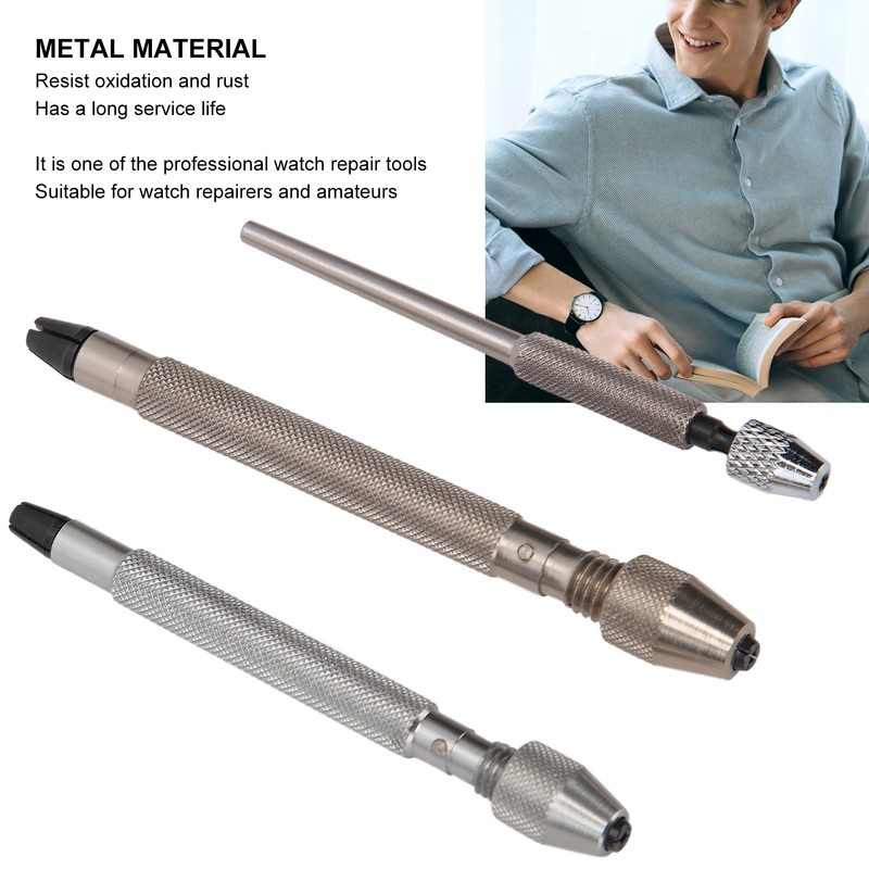 3pcs Professional Pin Vise Hand Drill Set Watch Repair Tool