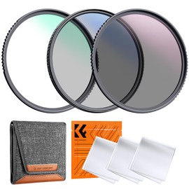 K&F Concept Filter Set K Series 37 mm Filter Kit MC UV Filter + Polarising Filter (CPL) + Neutral Density Filter (ND4)
