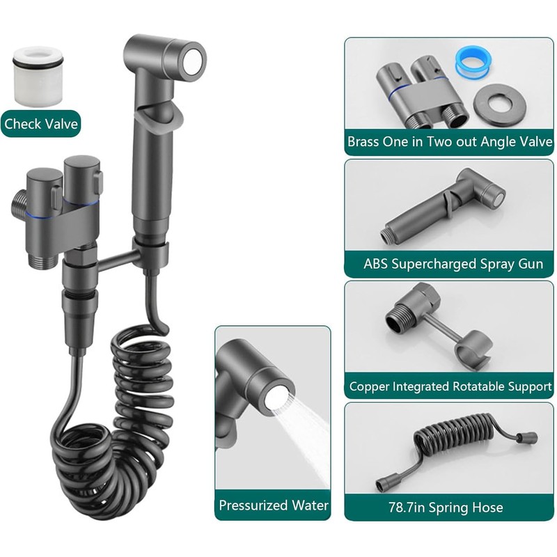Handheld Bidet Sprayer for Toilet, Handheld Sprayer Kit, Baby Cloth