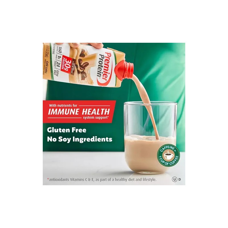 Premier Protein Malteada Café Latte 12 Pack