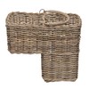 KOUBOO Rattan Kobo Stair Step Basket with Folding Handle, Collect,