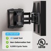 Full Motion TV Wall Mount Bracket for 37-86 inch TV