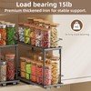 Bunoxea Pull Out Spice Rack 2 Pack,Slide Out Cabinet Spice