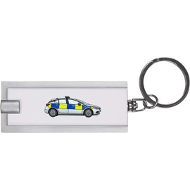 Azeeda 'UK Police Car' Keyring LED Torch (KT00028151)