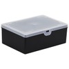 Wham Non-Compartmental 2.02 19cm Plastic Storage Box Recycled Black Clear