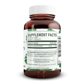 Natural Nutra Chelated Iron Supplement for Men and Women, Nails Health, Helps Enhance Iron Level, Promotes Optimal Absorption, Skin Health, Improves Hair Growth, Gluten Free, 90 Tablets