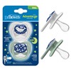 Dr. Brown's Advantage Glow-in-The-Dark 2 Piece Stage 1 Pacifiers, Blue,