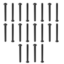 MroMax 20Pcs M5 x 50mm Button Head Socket Cap Bolts Screws, Alloy Steel 10.9 Grade, Allen Socket Drive, Black Oxide Finish, Fully Machine Thread