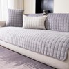 MDSASFD Velvet Couch Cover, Washable Sectional Sofa Cover, Anti Slip