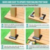 AJOVW 3 Pcs 6"x6" (Actually 5.5"x 5.5") Aluminium Post Base