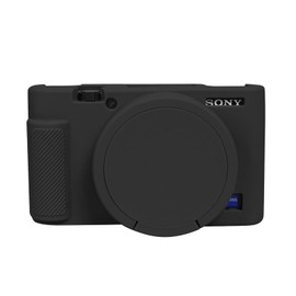 Easy Hood Case for Sony DSC-RX100 IV V VI VII DSLR Camera, Silicone Camera Case Lightweight Soft Carrying Cover with Removable Lens Cover (Black)