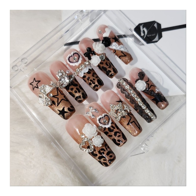 [Handmade Nail Tips] Lovely Hoppy - Coffin Egg / [수제네일팁]