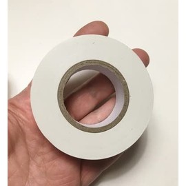 Morezmore M00051-WHITE 1pc Vinyl Electrical Tape 3/4" x 60 Ft Weatherproof New