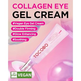 TOCOBO Collagen Brightening Eye Gel Cream 30 ml Gel Crema para Contorno de Ojos Iluminador e Hidratante                                               