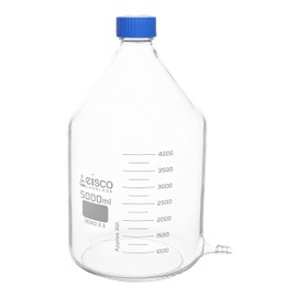 EISCO Aspirator Bottle with Screw Cap & Outlet, 5000mL - Borosilicate Glass Labs