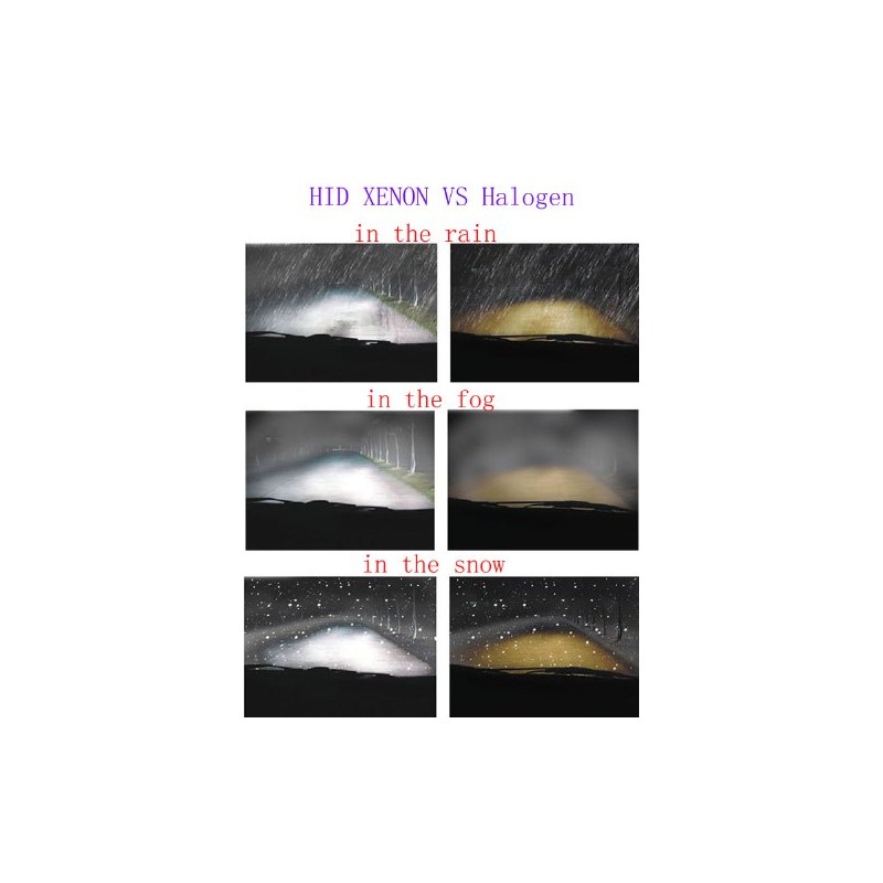 New 35w H11-6000K HID Xenon Lights Replacement Bulbs