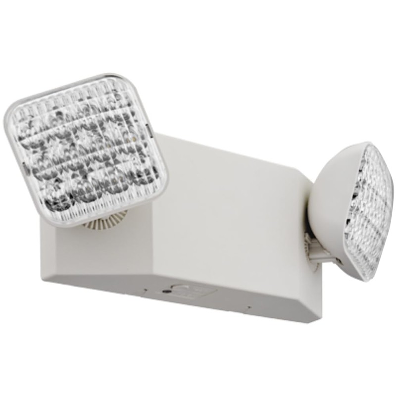 Lithonia Lighting Basics LED Emergency Light, Dual Adjustable Heads, Wall