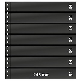 Lindner 07P Stockbook Pages Omnia, black - pack of 10