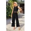 IWOLLENCE Women's Summer 2 Piece Outfits Set Round neck Sleeveless