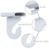50 Pieces Metal Drop Ceiling Hooks, Right and Left White