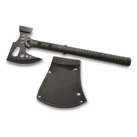 Szco Supplies 16.25” Black Multipurpose Outdoor Camping Survival Hammer Hatchet Axe with Nylon Sheath 211557 Back