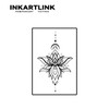 INKARTLINK Temporary Tattoos, 2 Sheets Medium Semi Permanent Tattoo Adult