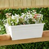 HC Companies 24 inches Deck Rail Box Planter with Easy