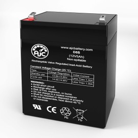 AJC Battery Compatible with Honey Joy Maserati Ride On Car 12V 5Ah Ride-On Toy Battery