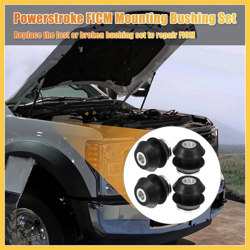 REPAIROCK 4 Set FICM Mounting Bushing Set for Ford 6.0L