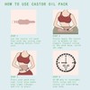 Castor Oil Pack Reusable Washable Relieves Soreness Adjustable Castor Oil