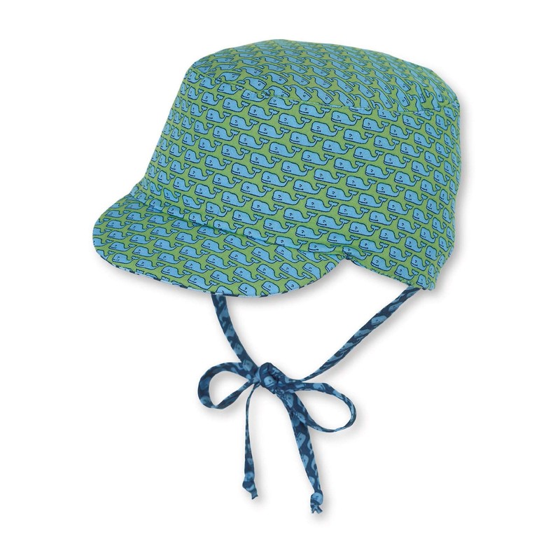 Sterntaler Baby Boys' Reversible Peaked Cap, Blue (Marine 300)