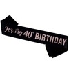My 40th Birthday Glitter Sash, Happy 40th Party Decor