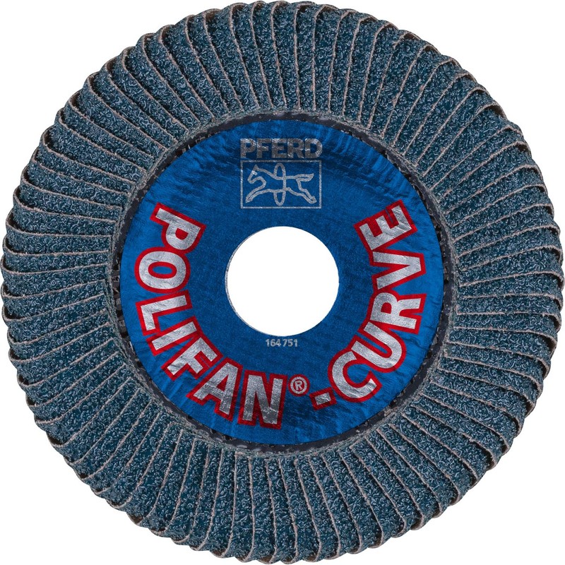 PFERD 67339 4-1/2" x 7/8" POLIFAN CURVE Flap Disc SGP,