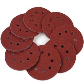 Romeda 50PCS Sanding Discs, 5 Inch 8 Hole Orbital Sander Sandpaper, 100 Grits Sanding Discs Hook and Loop for Random Orbital Sander