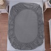 Oxford Homeware Grey Double Fitted Sheet – 30 Cm Extra
