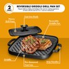 Bruntmor 2-in-1 Pre-Seasoned Cast Iron Reversible Griddle Grill Pan with