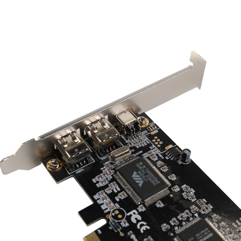 Gorise 2.5Gbps PCI-E PCI Express FireWire 1394a IEEE 1394 Controller
