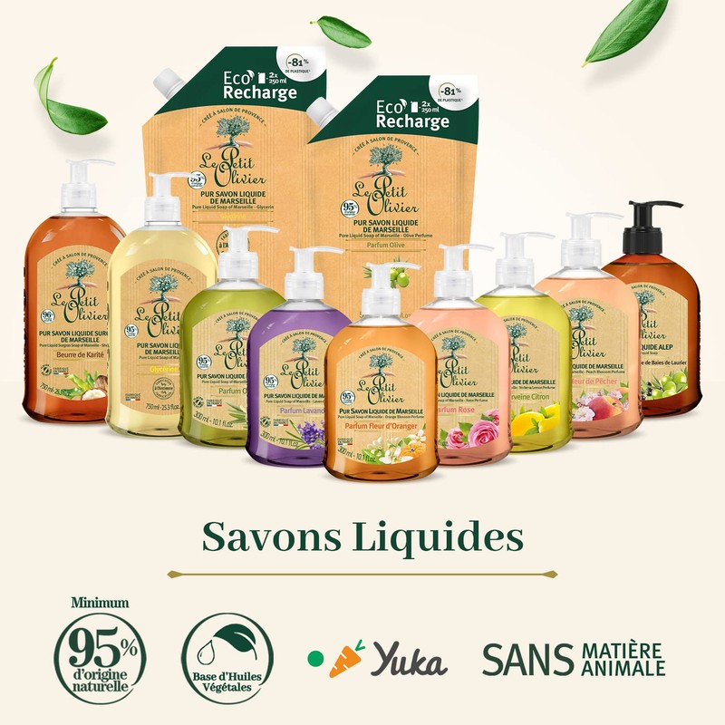 Le Petit Olivier Pur Savon Liquide de Marseille Orange Blossom