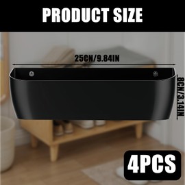 AXVRAV Schuhhalter Wand Wohnmobil, 4 Stück Schuhregal Wandmontage mit Selbstklebend und Bohren, Tür Schuhaufhänger mit Ohne Bohren, Schuhorganizer für Wohnmobil,Camping,Badezimmer,Wohnzimmer