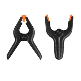 Nylon Spring Clamps, 10 Pieces Plastic Heavy Duty Grip Clips Set, Plastic Spring Grip Clamps, Quick Grip Craft Wood Work Clamp, 5 pcs 2 inch Clamps, 5 pcs 3 inch Clamps, Black