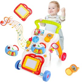 3 in 1 Baby Walker, Memory Training & Observation, Bicycle & Toddler Stroller, for Kids Ages 1 to 4 - BPA Free:_Green