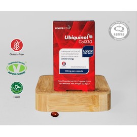 Revive Active Ubiquinol CoQ10 100mg, Highly Absorbable Kaneka™ Ubiquinol, Supports Cellular Energy & Antioxidant Protection, Easily Absorbed Liquid Capsule, 30 Day Supply