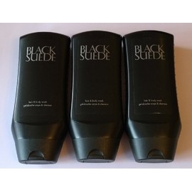 3 x Avon Mens Black Suede Body Wash Set