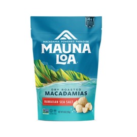 [Set of 3] Macadamia Nuts Mauna Loa Stand Bag, 4.9 oz (113 g), Hawaiian Sea Salt, Maui Onion & Garlic Honey Roast x 1 Each (3 Total) with Original Hot Towel